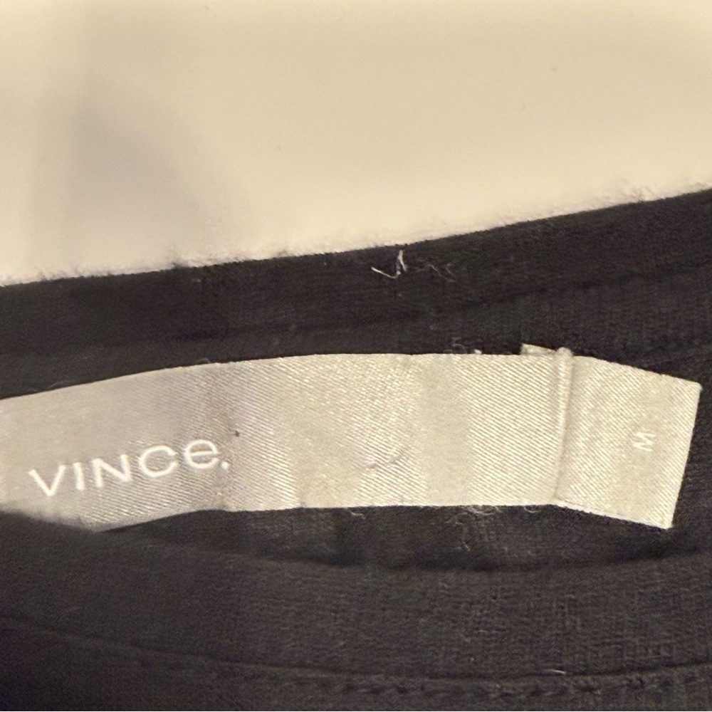 Vince Angora Modal Black Top Raw Hem - Picture 2 of 8